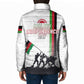 Malawi Independence Day Padded Jacket Patriotic Flag Design Soldier Silhouette