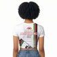 Malawi Independence Day Raglan Cropped T shirt Patriotic Flag Design Soldier Silhouette