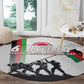 Malawi Independence Day Round Carpet Patriotic Flag Design Soldier Silhouette