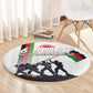 Malawi Independence Day Round Carpet Patriotic Flag Design Soldier Silhouette