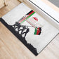 Malawi Independence Day Rubber Doormat Patriotic Flag Design Soldier Silhouette