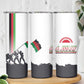 Malawi Independence Day Skinny Tumbler Patriotic Flag Design Soldier Silhouette