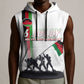 Malawi Independence Day Sleeveless Hoodie Patriotic Flag Design Soldier Silhouette