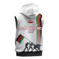 Malawi Independence Day Sleeveless Zip Hoodie Patriotic Flag Design Soldier Silhouette