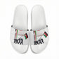 Malawi Independence Day Slide Sandals Patriotic Flag Design Soldier Silhouette