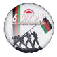Malawi Independence Day Spare Tire Cover Patriotic Flag Design Soldier Silhouette