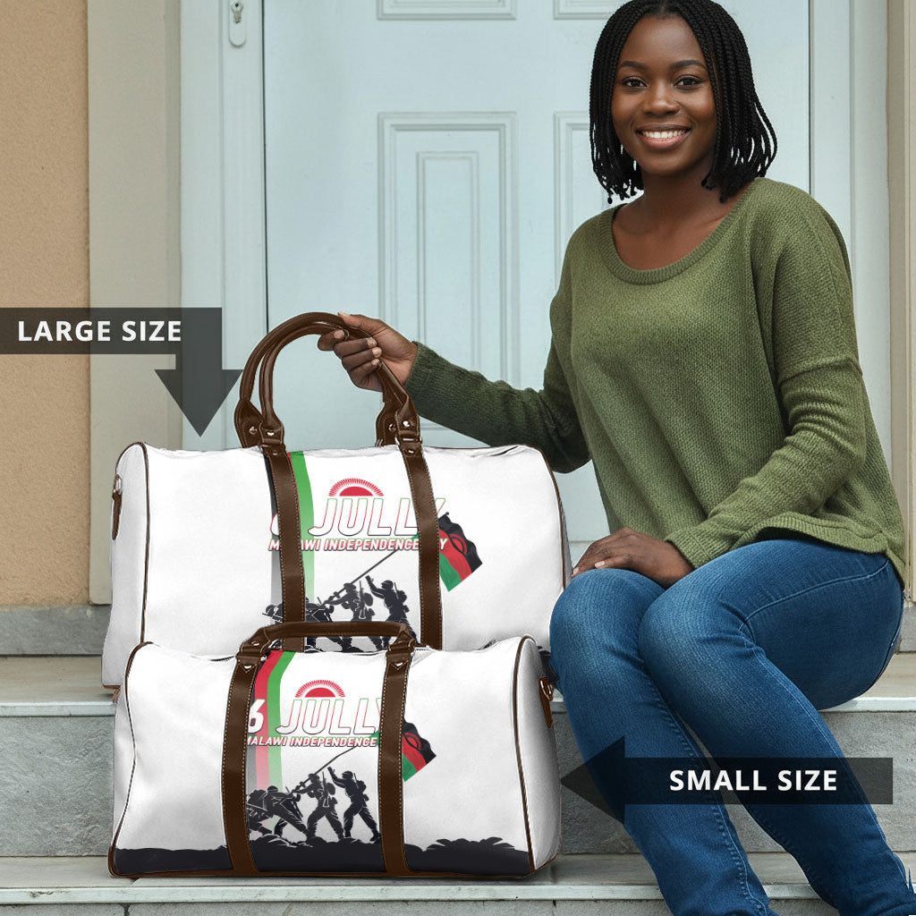 Malawi Independence Day Travel Bag Patriotic Flag Design Soldier Silhouette