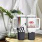 Malawi Independence Day Tumbler With Handle Patriotic Flag Design Soldier Silhouette