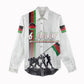 Malawi Independence Day Women Casual Shirt Patriotic Flag Design Soldier Silhouette