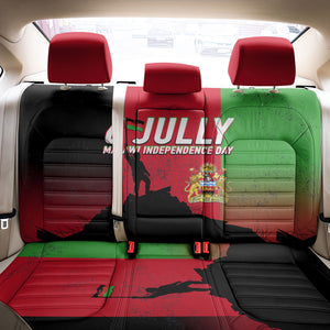 Malawi Independence Day 6 July Back Car Seat Cover Malawian Flag Grunge Soldier