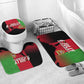 Malawi Independence Day 6 July Bathroom Set Malawian Flag Grunge Soldier