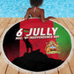 Malawi Independence Day 6 July Beach Blanket Malawian Flag Grunge Soldier