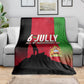 Malawi Independence Day 6 July Blanket Malawian Flag Grunge Soldier