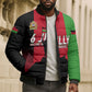 Malawi Independence Day 6 July Bomber Puffer Jacket Malawian Flag Grunge Soldier