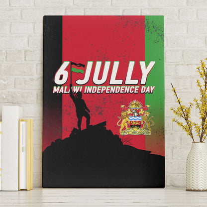 Malawi Independence Day 6 July Canvas Wall Art Malawian Flag Grunge Soldier