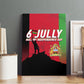 Malawi Independence Day 6 July Canvas Wall Art Malawian Flag Grunge Soldier