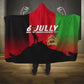Malawi Independence Day 6 July Hooded Blanket Malawian Flag Grunge Soldier