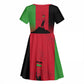 Malawi Independence Day 6 July Kid Short Sleeve Dress Malawian Flag Grunge Soldier
