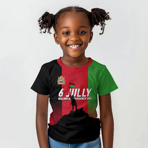 Malawi Independence Day 6 July Kid T shirt Malawian Flag Grunge Soldier