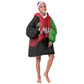 Malawi Independence Day 6 July Kid Wearable Blanket Hoodie Malawian Flag Grunge Soldier