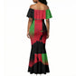 Malawi Independence Day 6 July Mermaid Dress Malawian Flag Grunge Soldier