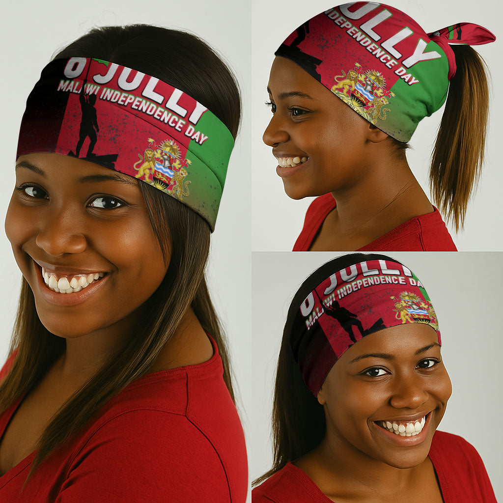 Malawi Independence Day 6 July Neck Gaiter Malawian Flag Grunge Soldier