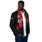 Malawi Independence Day 6 July Padded Jacket Malawian Flag Grunge Soldier