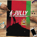 Malawi Independence Day 6 July Puzzle Malawian Flag Grunge Soldier