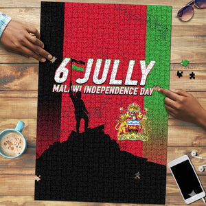 Malawi Independence Day 6 July Puzzle Malawian Flag Grunge Soldier