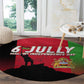 Malawi Independence Day 6 July Round Carpet Malawian Flag Grunge Soldier