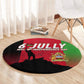 Malawi Independence Day 6 July Round Carpet Malawian Flag Grunge Soldier