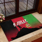 Malawi Independence Day 6 July Rubber Doormat Malawian Flag Grunge Soldier