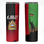 Malawi Independence Day 6 July Skinny Tumbler Malawian Flag Grunge Soldier