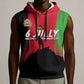 Malawi Independence Day 6 July Sleeveless Hoodie Malawian Flag Grunge Soldier