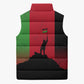 Malawi Independence Day 6 July Sleeveless Puffer Jacket Malawian Flag Grunge Soldier