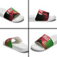 Malawi Independence Day 6 July Slide Sandals Malawian Flag Grunge Soldier