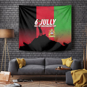 Malawi Independence Day 6 July Tapestry Malawian Flag Grunge Soldier