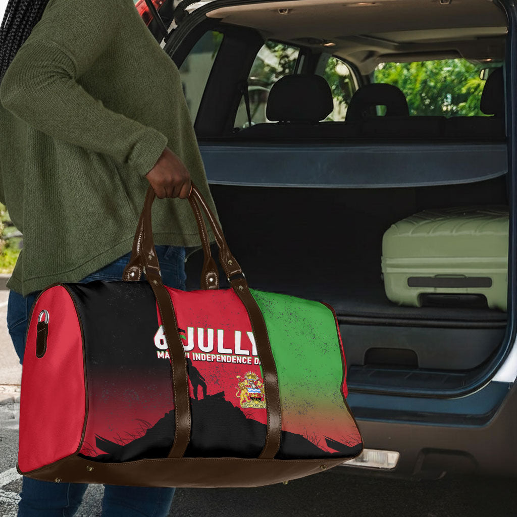 Malawi Independence Day 6 July Travel Bag Malawian Flag Grunge Soldier