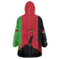 Malawi Independence Day 6 July Wearable Blanket Hoodie Malawian Flag Grunge Soldier