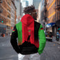 Malawi Independence Day 6 July Zip Hoodie Malawian Flag Grunge Soldier