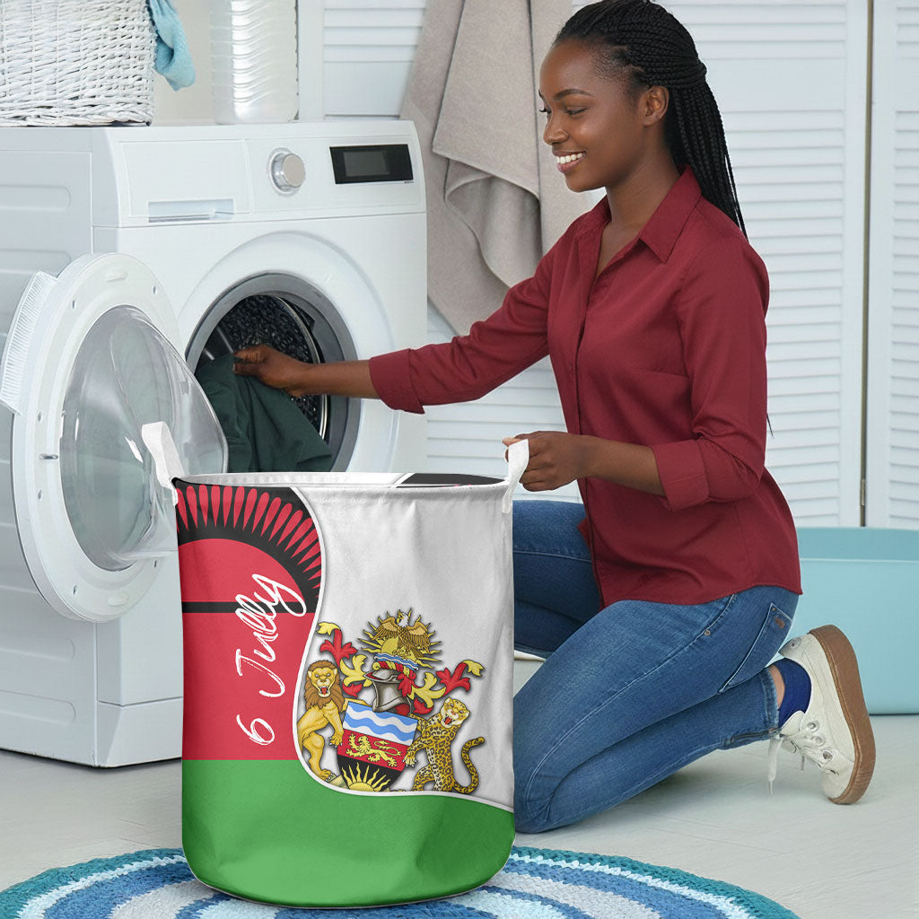 Malawi Independence Day 6 July Laundry Basket Malawian Coat Of Arms Flag Ribbon