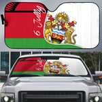 Malawi Independence Day 6 July Auto Sun Shade Malawian Coat Of Arms Flag Ribbon