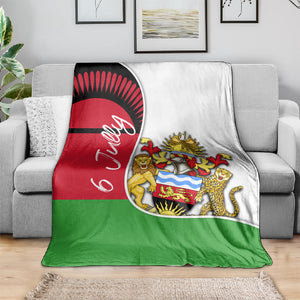 Malawi Independence Day 6 July Blanket Malawian Coat Of Arms Flag Ribbon