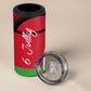 Malawi Independence Day 6 July 4 in 1 Can Cooler Tumbler Malawian Coat Of Arms Flag Ribbon