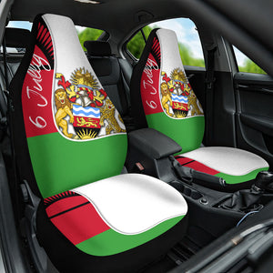 Malawi Independence Day 6 July Car Seat Cover Malawian Coat Of Arms Flag Ribbon