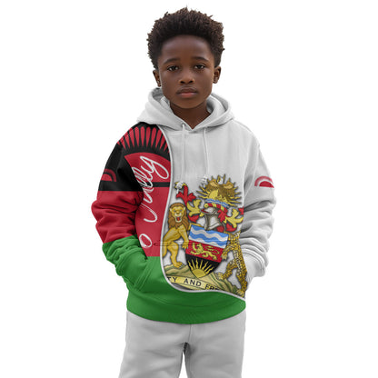 Malawi Independence Day 6 July Kid Hoodie Malawian Coat Of Arms Flag Ribbon