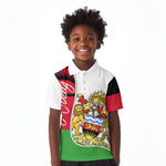 Malawi Independence Day 6 July Kid Polo Shirt Malawian Coat Of Arms Flag Ribbon