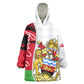 Malawi Independence Day 6 July Kid Wearable Blanket Hoodie Malawian Coat Of Arms Flag Ribbon