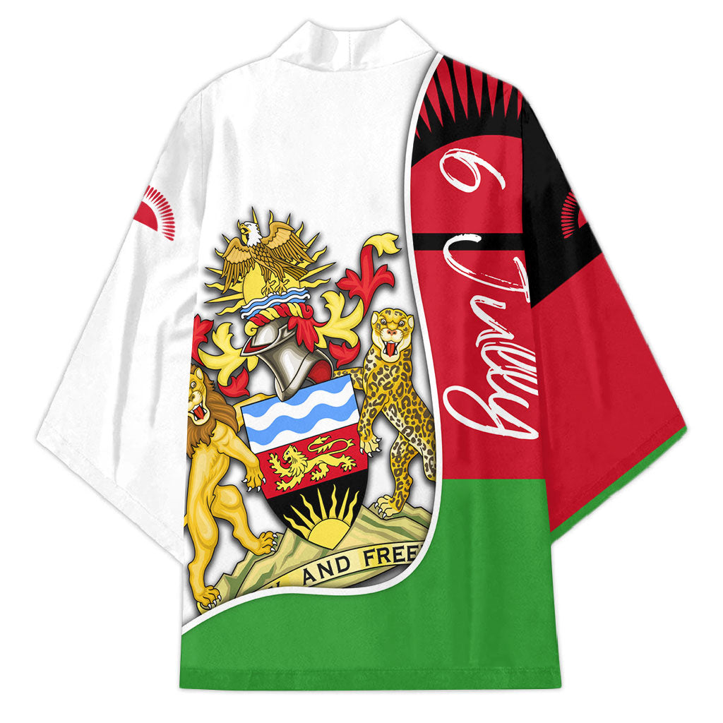 Malawi Independence Day 6 July Kimono Malawian Coat Of Arms Flag Ribbon