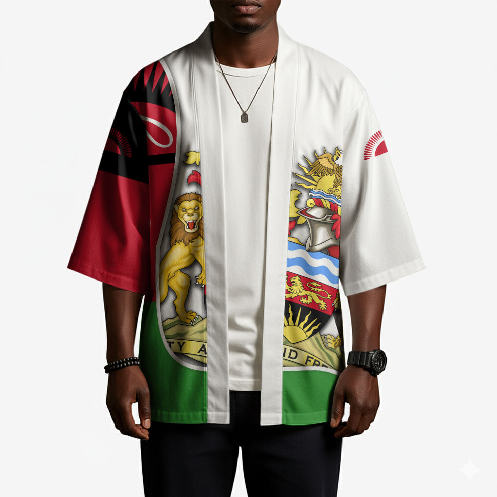 Malawi Independence Day 6 July Kimono Malawian Coat Of Arms Flag Ribbon